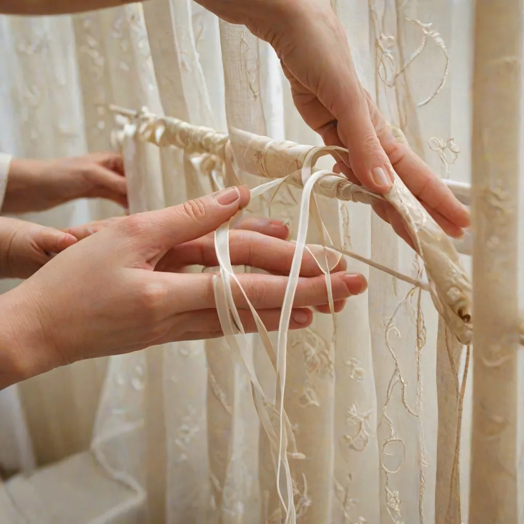 Jak wszyć taśmę do firanki?