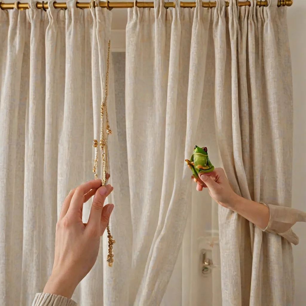 Jak wieszać firanki na żabki?