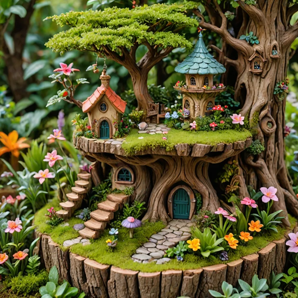 Jak ozdobić pień drzewa w ogrodzie?