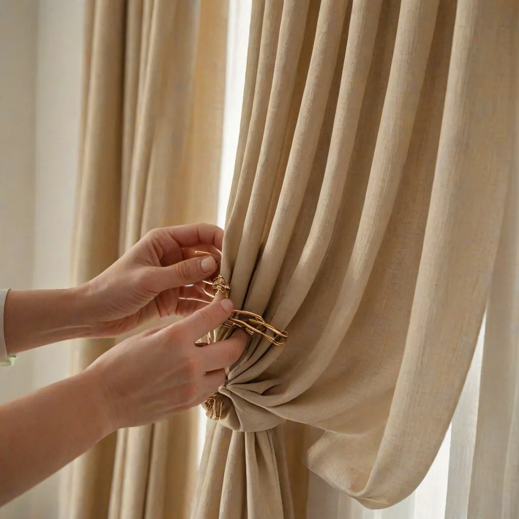 Jak upiąć za długie firanki?