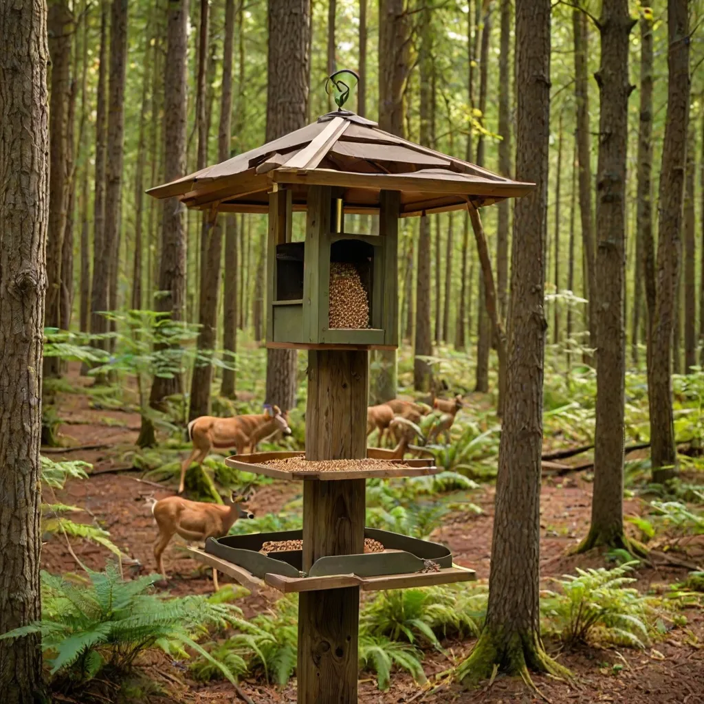 Jak zrobić paśnik z dachem dla saren do lasu?